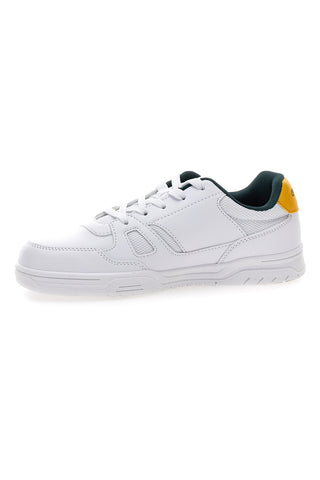 Weiße Sneakers mit grünen und gelben Details Champion CLY 87 B GS