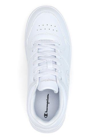 Total weiße Sneakers mit Champion RD18 LOW B GS-Logo