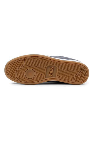 Fila FFM0437 graue Wildleder-Sneaker mit blauen Details