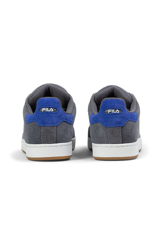 Fila FFM0437 graue Wildleder-Sneaker mit blauen Details