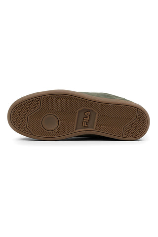 Fila FFM0437 grüne Wildleder-Sneaker mit schwarzen Details