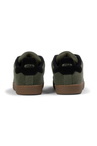 Fila FFM0437 grüne Wildleder-Sneaker mit schwarzen Details