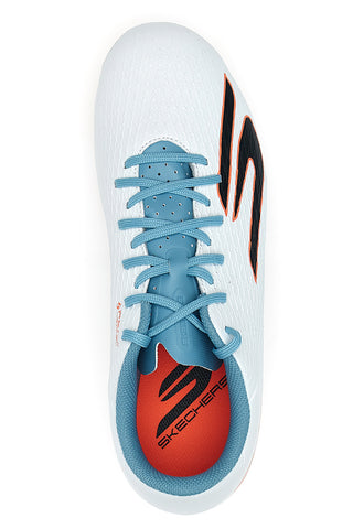 Skechers SKX_2 Club MG – Weiße Fußballschuhe mit blauen Details