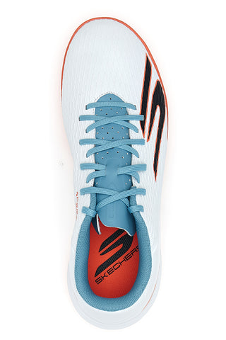 Skechers Club IC Hallenfußballschuhe Weiß mit blauen Details