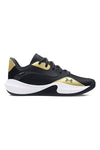 Under Armour 3027646 001 Schwarze und goldene gepolsterte Schuhe