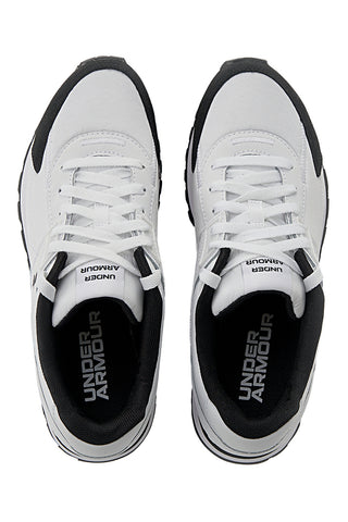 Under Armour Essential Runner Weiße Laufschuhe mit Obermaterial aus Leder