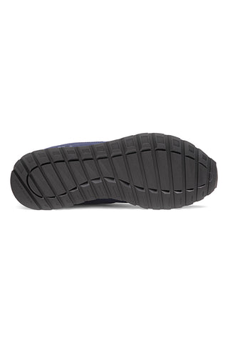 Sneakers blu in nylon con inserti scamosciati Under Armour Essential Runner