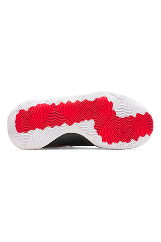 Scarpe da basket rosse e nere con suola bianca Under Armour GS Jet '25