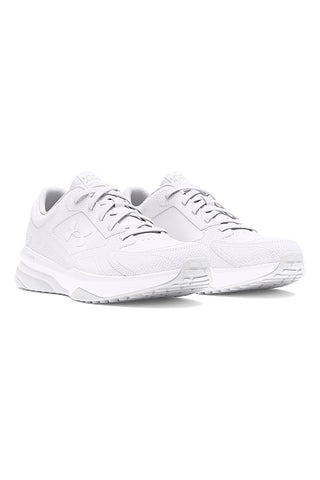 Sneakers bianche in mesh con inserti in pelle Under Armour Edge Leather