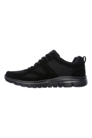 Skechers Burns Sneakers aus schwarzem Mesh und Memory Foam - Agoura
