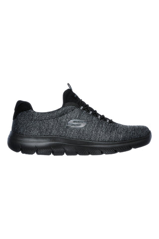 Scarpe da ginnastica nere slip-on Memory Foam Summits Forton Skechers