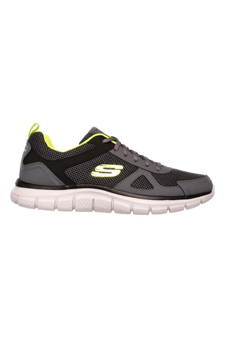Scarpe da ginnastica grigie leggere Memory Foam Track Bucolo Skechers
