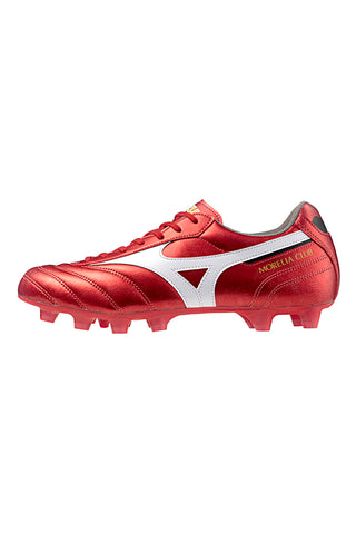 Scarpe da calcio rosse con tacchetti Mizuno Morelia II Club