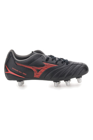 Mizuno Monarcida Neo III Rugbyschuhe, Schwarz mit Zeroglide-Stollen
