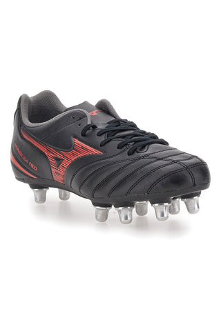 Mizuno Monarcida Neo III Rugbyschuhe, Schwarz mit Zeroglide-Stollen