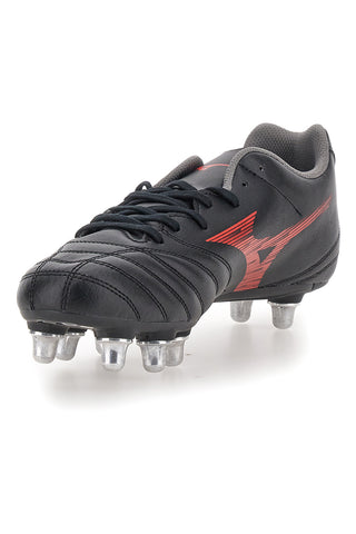 Mizuno Monarcida Neo III Rugbyschuhe, Schwarz mit Zeroglide-Stollen