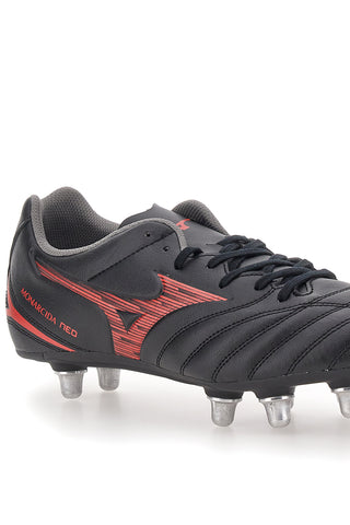 Mizuno Monarcida Neo III Rugbyschuhe, Schwarz mit Zeroglide-Stollen