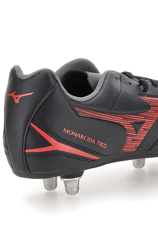 Mizuno Monarcida Neo III Rugbyschuhe, Schwarz mit Zeroglide-Stollen