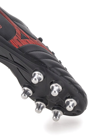 Scarpe da rugby nere con tacchetti Zeroglide Mizuno Monarcida Neo III Rugby