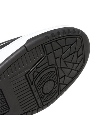 Adidas Rapid Court Low Basketballschuhe aus schwarzem und weißem Leder