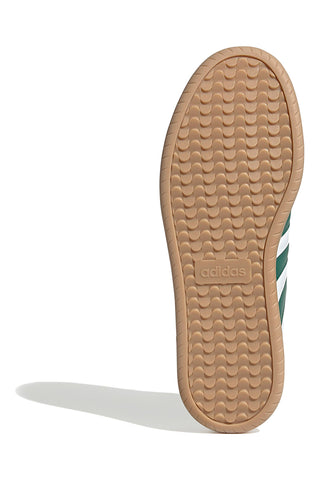 Adidas Barreda Sneaker aus weißem Leder mit grünen Streifen