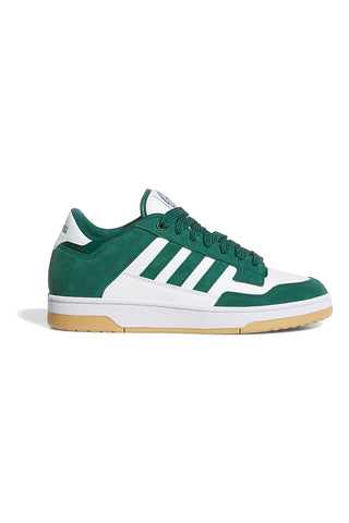 Sneakers bianche e verdi stile basket Adidas Rapid Court Low