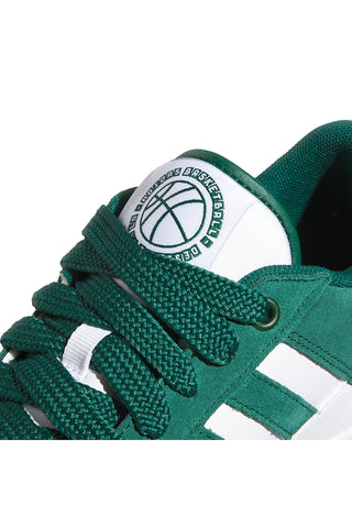 Sneakers bianche e verdi stile basket Adidas Rapid Court Low