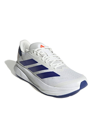 Adidas Duramo SL2 M Weiße Laufschuhe mit blauen Details und Lightmotion-Dämpfung