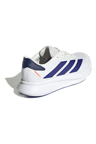 Adidas Duramo SL2 M Weiße Laufschuhe mit blauen Details und Lightmotion-Dämpfung