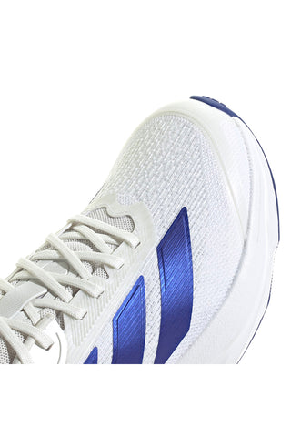 Adidas Duramo SL2 M Weiße Laufschuhe mit blauen Details und Lightmotion-Dämpfung