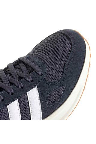 Adidas Run 84 Marineblaue Retro-Sneaker mit Laufsohle