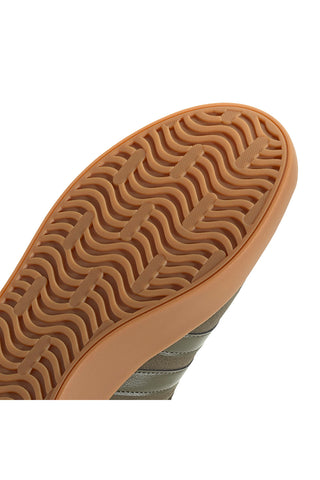 Adidas VL Court 3.0 olivgrüne Wildleder-Sneaker mit Gummisohle