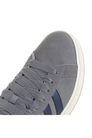 Sneakers grigie in pelle con strisce blu Adidas Grand Court Base 00s