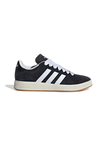 Adidas Grand Court Base 00s Schwarze Sneakers mit weißen Streifen