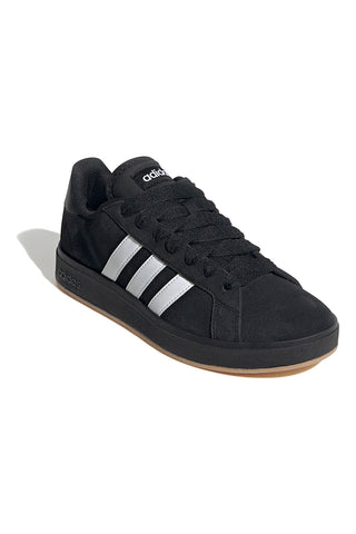 Sneakers nere con strisce bianche stile retrò Adidas Grand Court Base 00s