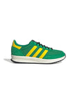 Adidas Run 70s 2.0 Grüne Schuhe mit gelben Mesh-Details