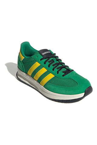Adidas Run 70s 2.0 Grüne Schuhe mit gelben Mesh-Details