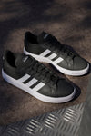 Scarpe nere con strisce bianche Adidas Grand Court Base 2