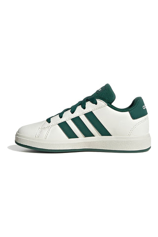 Sneakers bianche con strisce verdi Adidas Grand Court 2 K