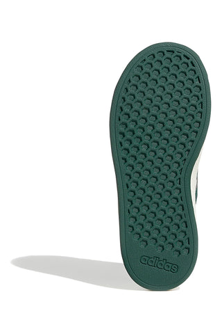 Adidas Grand Court 2 K Weiße Sneakers mit grünen Streifen