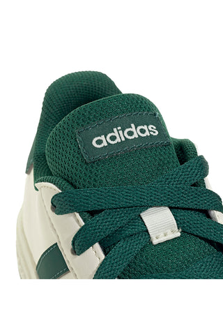 Adidas Grand Court 2 K Weiße Sneakers mit grünen Streifen