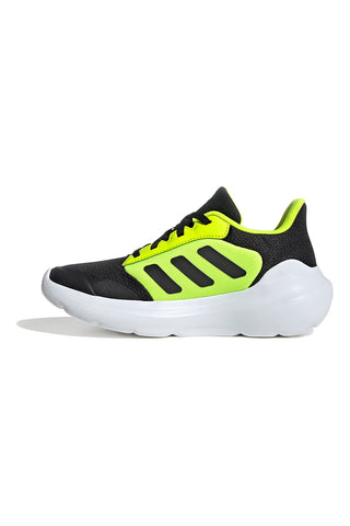 Adidas Tensaur Run 3.0 J Schwarze Sneakers mit fluoreszierenden Details und Cloudfoam-Sohle