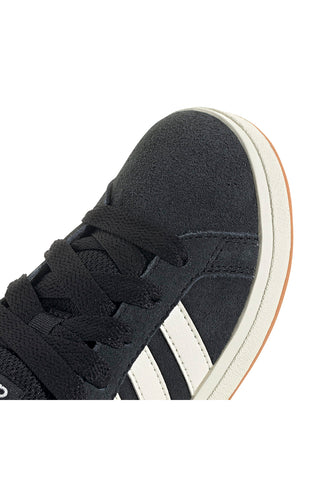 Adidas Grand Court 00s K – Schwarze Wildleder-Sneaker mit weißen 3-Streifen