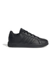 Schwarze Adidas Grand Court 2 K-Sneaker mit monochromem Profil