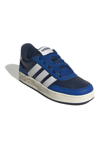 Adidas Breakbase J Sneaker in Blau und Marineblau mit weißen Details