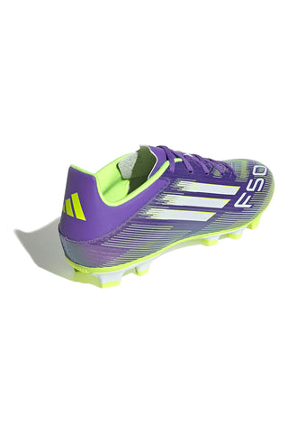 Scarpe da calcio viola e giallo fluo con tacchetti Adidas F50 Club FG/MG