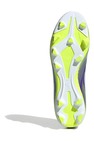 Scarpe da calcio viola e giallo fluo con tacchetti Adidas F50 Club FG/MG