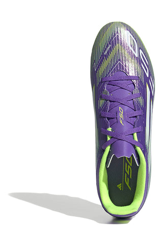 Scarpe da calcio viola e giallo fluo con tacchetti Adidas F50 Club FG/MG