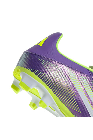 Scarpe da calcio viola e giallo fluo con tacchetti Adidas F50 Club FG/MG