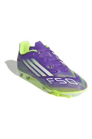 Scarpe calcio viola FG/MG con tomaia leggera Adidas F50 CLUB FG/MG J